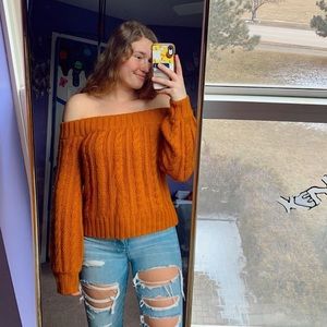 Forever 21 Pff The Shoulder Sweater